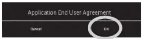 Application End User Agreement Cancel OK