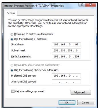 OPTOMA ZW506 - Saisissez l'adresse IP et le masque de sous-réseau, puis appuyez sur "OK". - 1