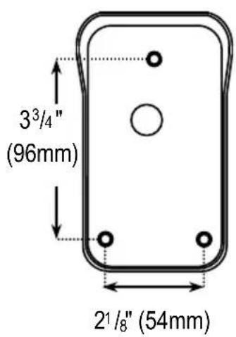 3³/⁴" (96mm) 2¹/₈" (54mm)