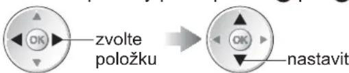 zvolte položku nastavit