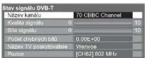 PANASONIC TX-L19D28 - Zkontrolovat signál DVB Stav signálu - 2