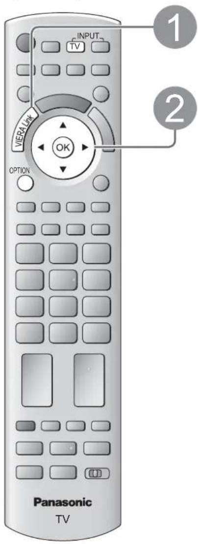 INPUT TV VIERALK OK OPTION 1 2 Panasonic TV
