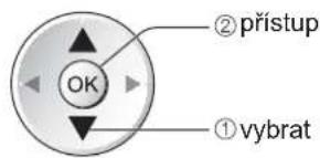 OK ① vybrat ② pristup