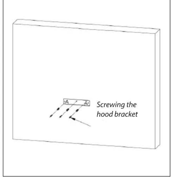 Screwing the hood bracket