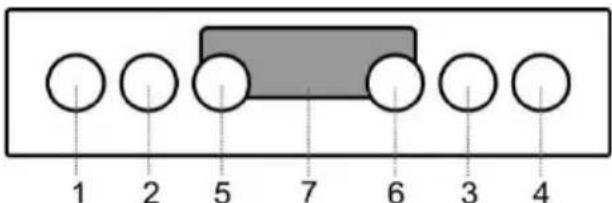 1 2 5 7 6 3 4