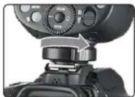 GODOX Speedlite V1 Canon - Attach the Camera Flash. - 1