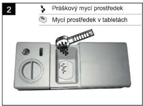2 Práškový mycí prostředek Mycí prostředek v tabletách