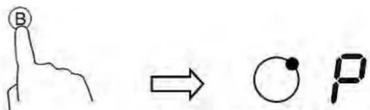 B → ○ P