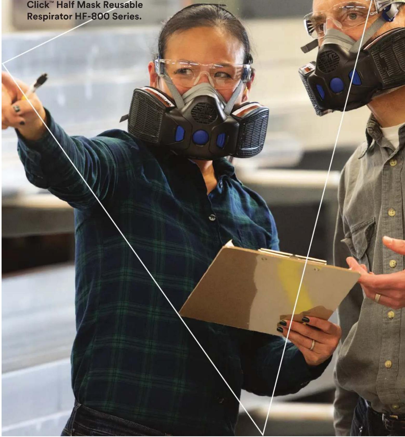 Click™ Half Mask Reusable Respirator HF-800 Series.