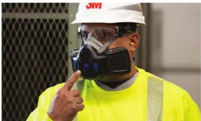 3M HF-802SD - 3M™ Secure Click™ Half Mask Reusable Respirator HF-800 Series. - 5