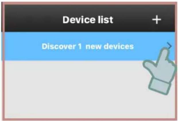 Device list + Discover 1 new devices
