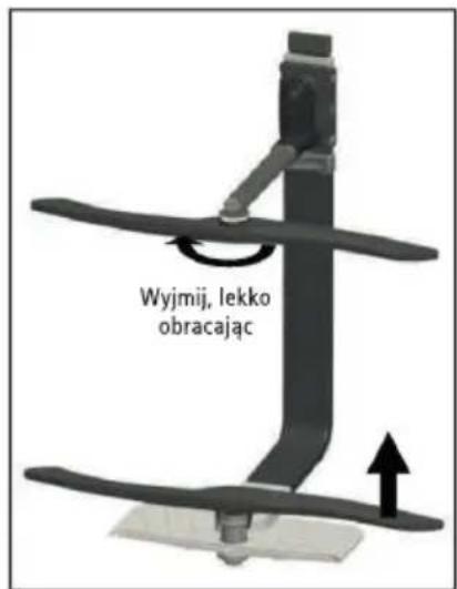 Wyjmij, lekko obracając