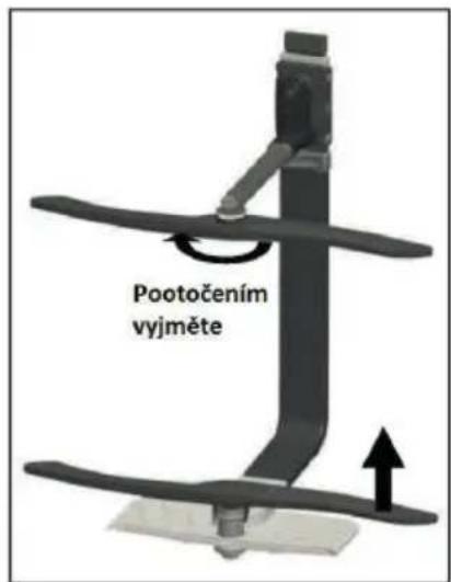 Pootočením vyjměte