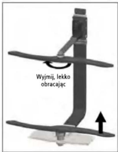 Wyjmij, lekko obracając