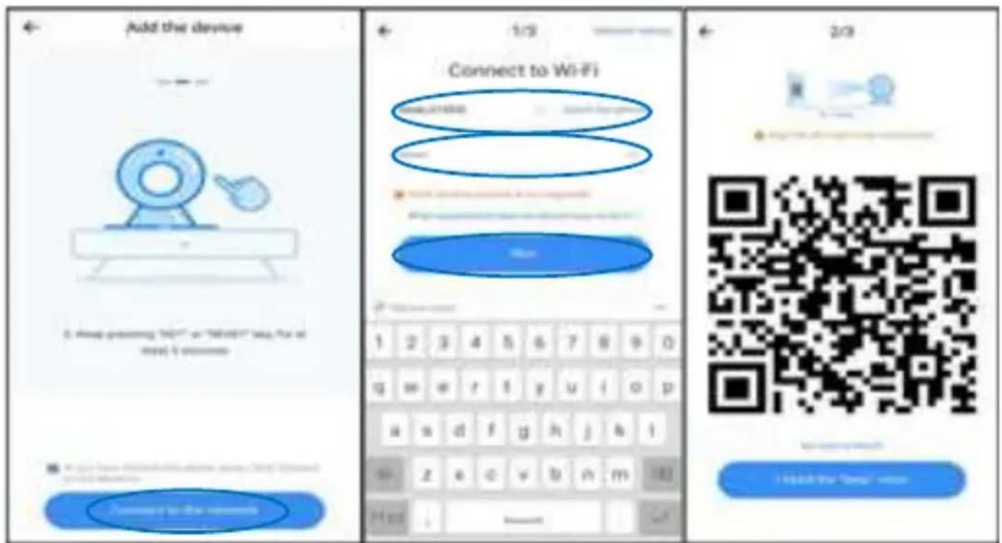 Add the device Connect to Wi-Fi 2/3