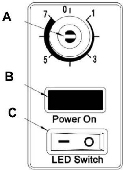 A 7 0 1 5 3 B C Power On LED Switch