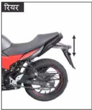 HERO Xtreme 160R (2022) - फ्रंट और रियर सस्पेंशन का निरिक्षण - 2