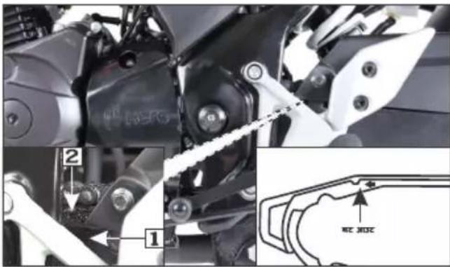 Technical diagram of a mechanical assembly with labeled parts and a magnified detail showing a 350mm pipe connection.