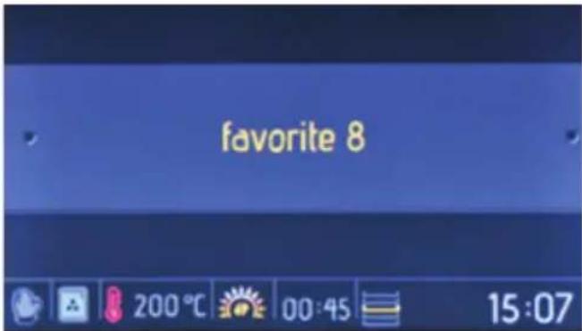 favorite 8 200°C 00:45 15:07