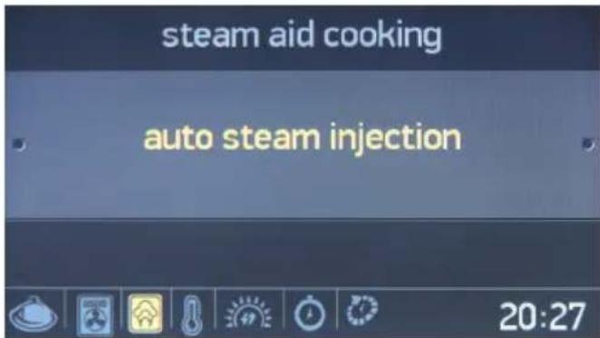 steam aid cooking auto steam injection 20:27