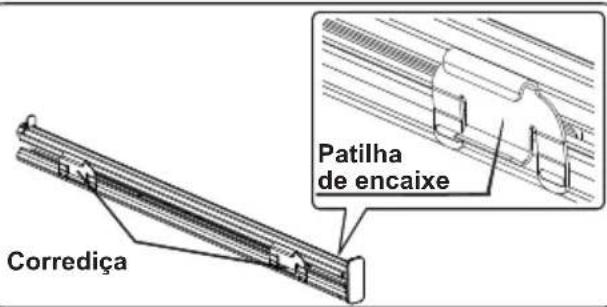 Patilha de encaixe Corrediça