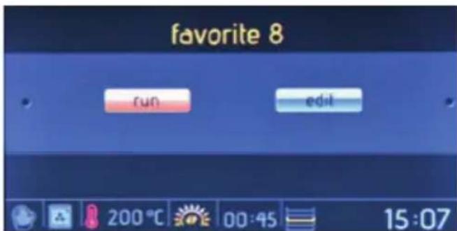 favorite 8 run edit 200 °C 00:45 15:07