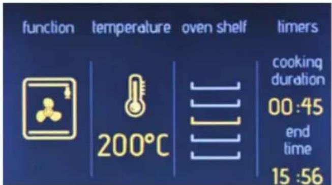 ASPES AHE1400PI - Hora de fim de cozedura - 1
