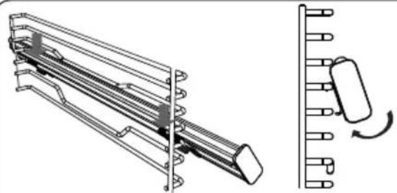 ASPES AHE1400PI - Grelha com meia calha telescópica Easyfix - 3