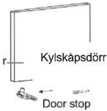 Kylskåpsdörr Door stop