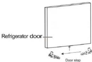 Refrigerator door Door stop