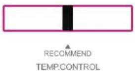 RECOMMEND TEMP.CONTROL