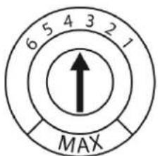6 5 4 3 2 1 ↑ MAX