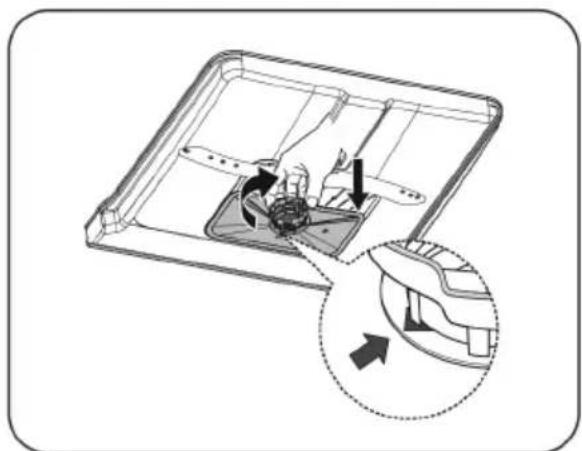 Diagram of a device interior showing internal components and a magnified view of the exterior panel (no text or symbols)