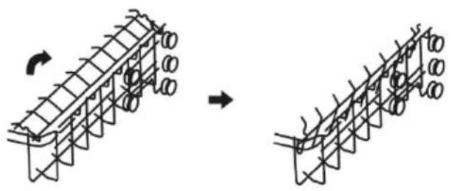 Scandomestic SFO 4901 W - Foldning af kophylderne - 1