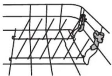 Scandomestic SFO 101 W - Folding back the rack shelves - 1