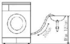 Scandomestic TRK 3020 - Installation of hose holder and drain hose. - 3