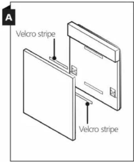 A Velcro stripe Velcro stripe