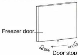 Freezer door Door stop