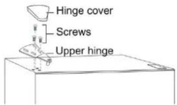 Hinge cover Screws Upper hinge