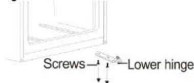 Screws—Lower hinge