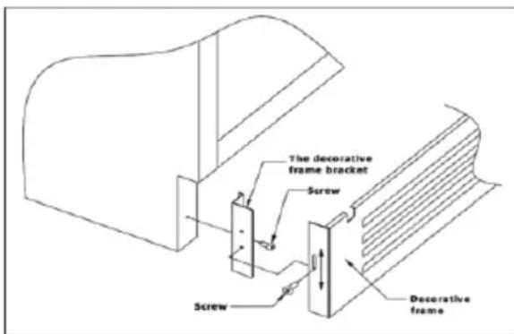 Scandomestic SV 81 B - Installation af dekorationsramme (SV 80-serie) - 1