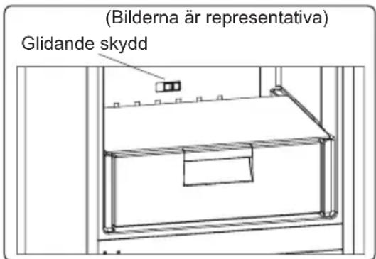 (Bilderna är representativa) Glidande skydd
