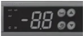 Scancool SC 211 HDE - Användnings- och visningspanel - 1