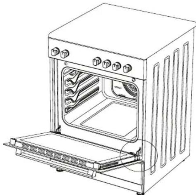 Scandomestic SK 813 B - Installation Of The Oven Door - 1