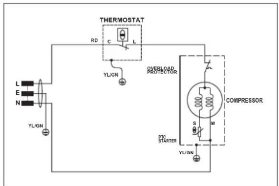 THERMOSTAT RD C L YLIGN OverLOAD PROTECTOR COMPRESSOR PTC STARTER S M YLIGN