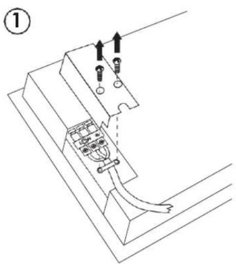 Technical diagram showing a mechanical assembly with labeled components and directional arrows indicating movement or force.