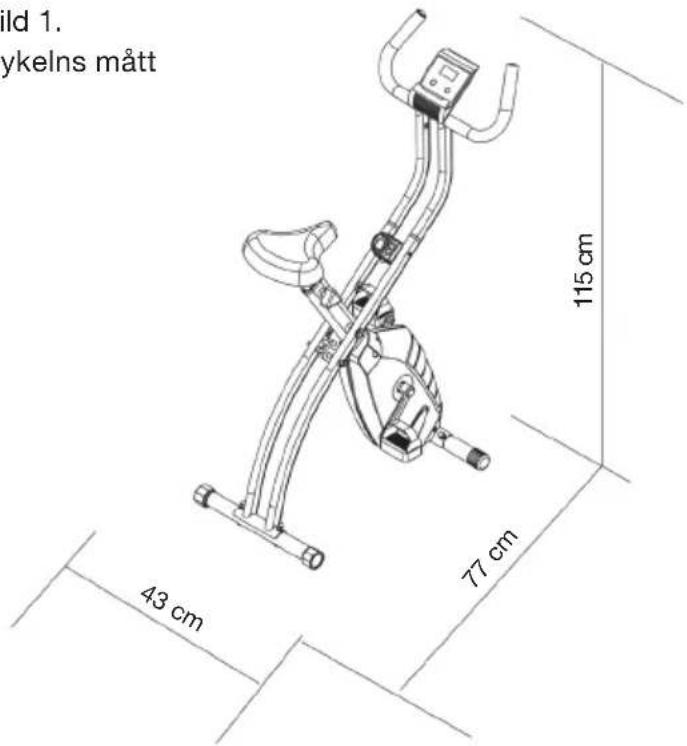 ild 1. ykelns mått 43 cm 77 cm 115 cm