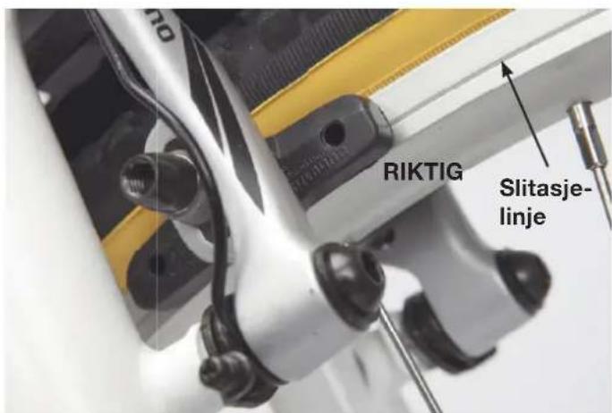 RIKTIG Slitasje- linje