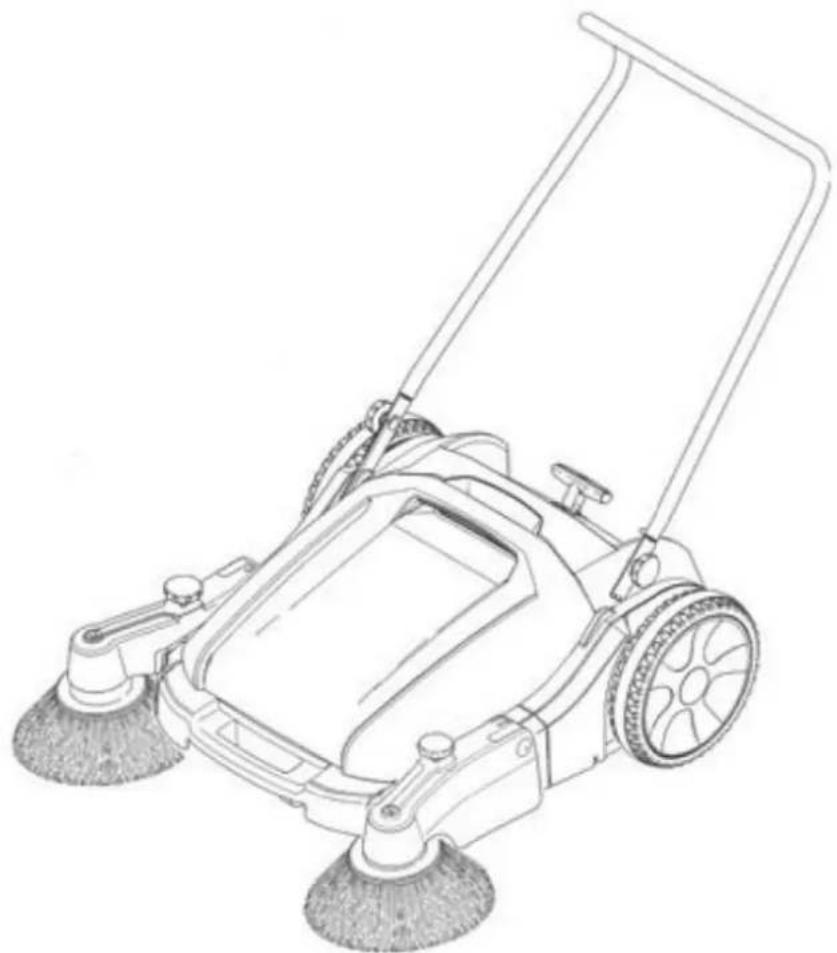 Texas Sweeper MS920 - Fejemaskine med integreret opsamler Sweeper with integrated collector box - 1