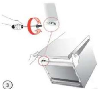 Diagram illustrating a mechanical assembly or inspection procedure with labeled components and directional arrows indicating motion or movement.